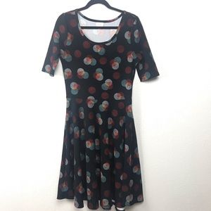 Lularoe Nicole dress polka dot skater dress
